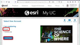 Esri UC registration