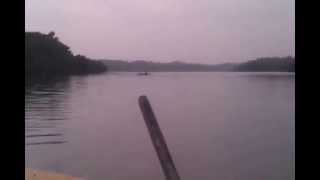 Boat crossing to Polgasduwa Temple Island