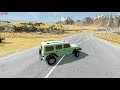 cars vs multi hole 2 speed car crash beamng drive