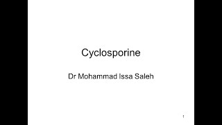 Cyclosporine clinical pharmacokinetics low resolution