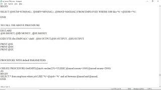 Stored Procedures in SQL Server Part 2