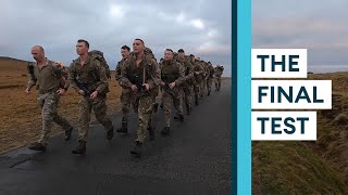 Royal Marines recruits tackle the infamous '30-miler'