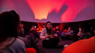 Join Artist in Residence, Valeria Perboni, for sensory workshops in our immersive 360 dome