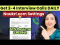 How to Get 2- 4 Interview Calls Daily from Naukri | Create ATS Friendly Resume | CV