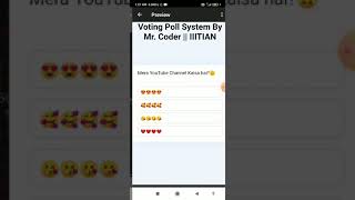 Voting Poll || HTML || CSS || JAVASCRIPT