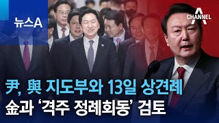 尹 대통령, 與 지도부와 13일 상견례…金과 ‘격주 정례회동’ 검토 | 뉴스A