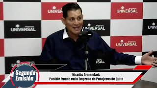 🎙#PuntoNoticias | Nicolás Armendáriz | Posible fraude en la empresa de pasajeros de Quito