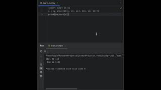 Numpy: array search sort filter