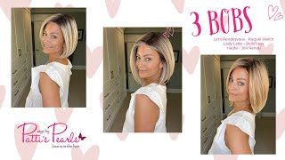 Comparing 3  Synthetic Bob Wigs:  Lady Latte, Let's Rendezvous, \u0026 Haute -WigsByPattisPearls.com