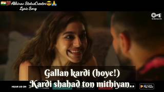 Gallan Kardi Lyric Song Video - Jawaani Jaaneman