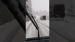 #winter #snow #snowfall #austria #nature #schnee #obertauern #drive #auto