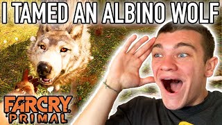 I TAMED A WILD ALBINO WOLF! Farcry Primal Pt.3 - Kendall Gray