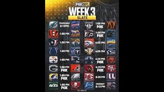 2025 NFL Week 3 Predictions