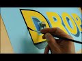 how to hand paint 3d lettering with a blended shadow lettering outlining shading sign painting