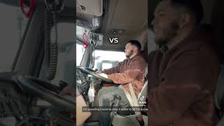 when you first start truck driving vs 1 year later #shorts #trucker #funny #share #viral