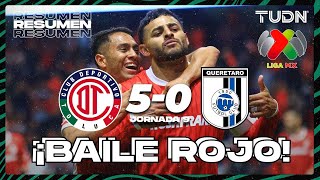 Resumen y goles | Toluca 5-0 Querétaro | Liga Mx - CL2025 J9 | TUDN