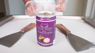 MANGOSTEEN JUICE ICE CREAM ROLLS - SATISFYING ASMR