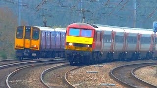 Trains at Welham Green, ECML - 01/03/19