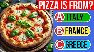 🌍🍽️ **Can You Identify The Country From Its Traditional Dish?** 🇮🇹🍜🥘