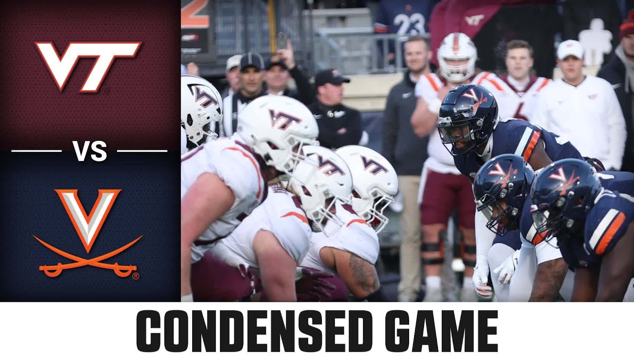 Virginia Tech Vs. Virginia Condensed Game | 2023 ACC Football - YouTube