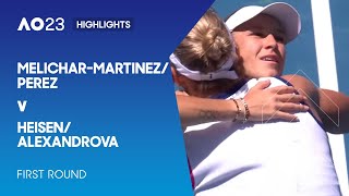 Melichar-Martinez/Perez v Heisen/Alexandrova Highlights | Australian Open 2023 First Round
