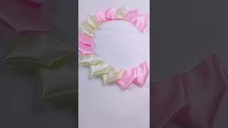 Handmade diy ribbon rose flowers #diy #diyflowers #flower #ribbon #ribbonroses #tutorial #rose
