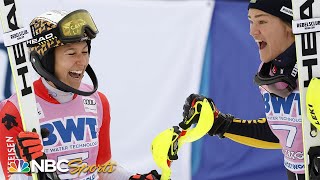 In a tie, Wendy Holdener puts to rest a remarkable stat in Alpine skiing; Shiffrin 5th | NBC Sports