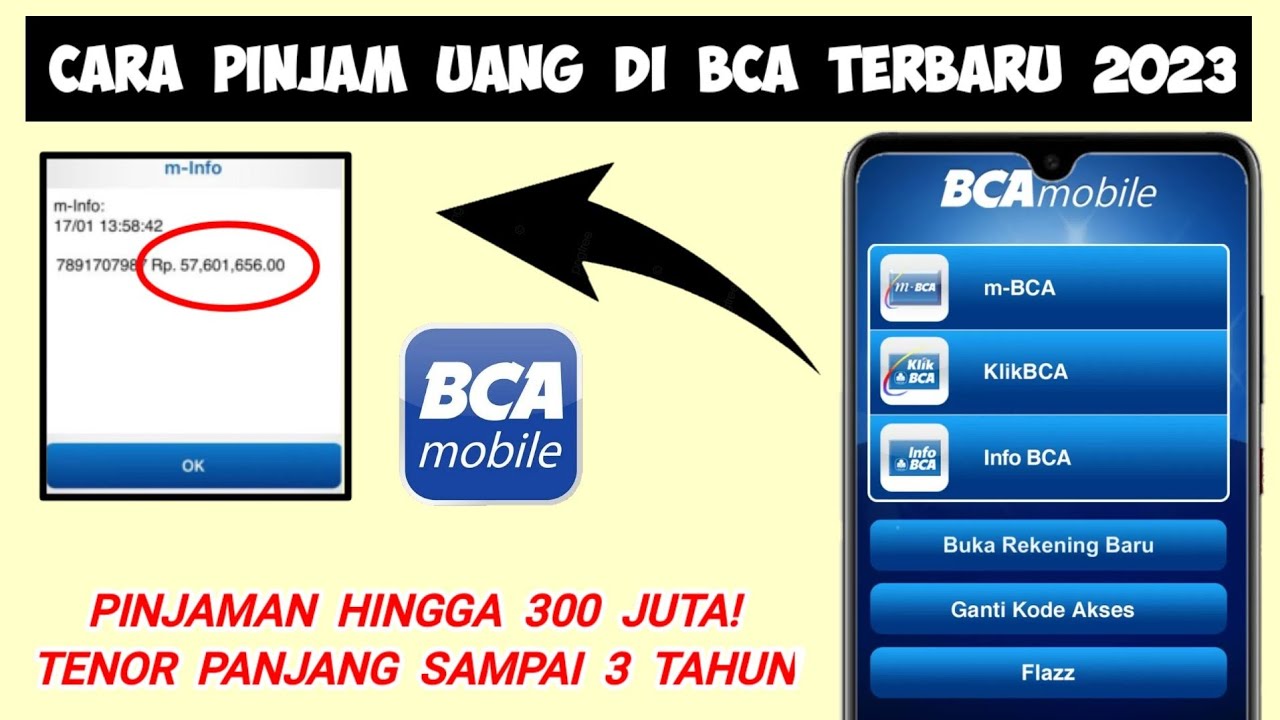 Cara Pinjam Uang Di BCA Mobile Banking Terbaru 2023 - YouTube