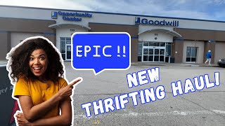 We Left With A FULL Cart At This #Goodwill 👀 Come #ThriftWithMe