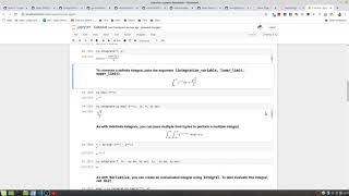 Calculus I and Calculus II in Python - Sympy Overview