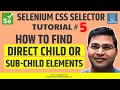 Selenium CSS Selector #5 - Finding Direct Child or Sub-child Elements
