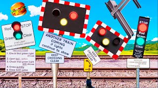 【踏切アニメ】ダイエットに励むふみきりカンカン😂😂😂Railroad crossing trying hard to lose weight