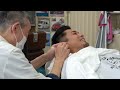 💈🇯🇵 relaxing shaving u0026 ear cleaning at japanese classic barber