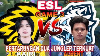 PERTARUNGAN DUA JUNGLER TERKUAT ONIC KAIRI VS EVOS ALBERT GAME 3 PENENTUAN