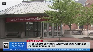 9,000 Rutgers University faculty members set to strike Monday
