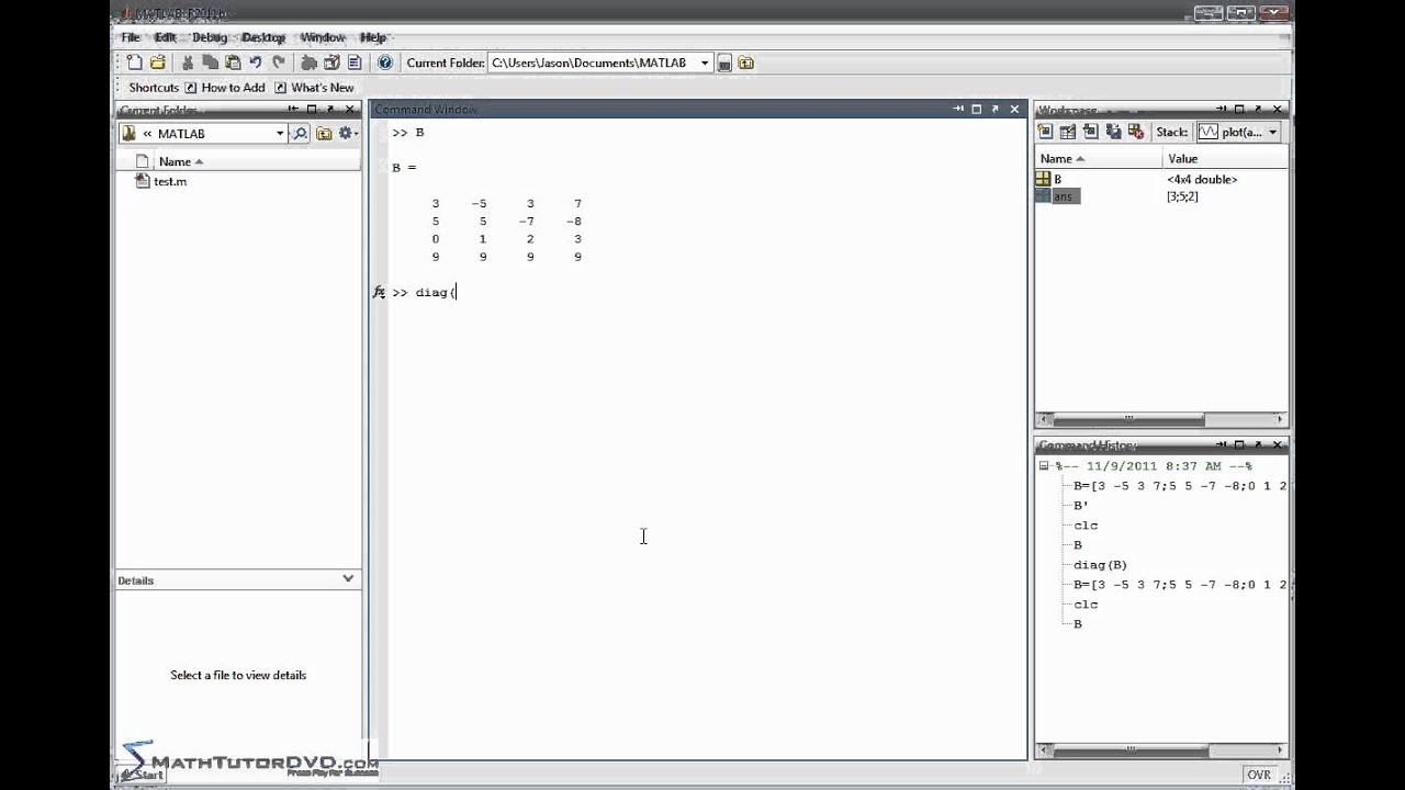 Matrix Matlab Qleroflo