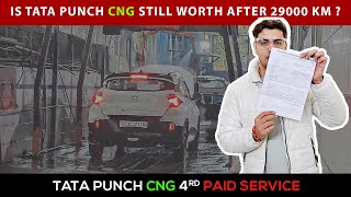 Is Tata Punch CNG Still Worth ,After 29,000 KM? | 4th Service Review 🚗