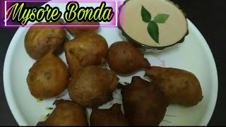 Mysore Bonda/Mysore Bajji/మైసూర్ బొండా/hotel style Mysore bonda