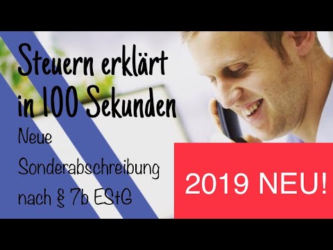 Neue Sonderabschreibung 2019 / Die Sonderabschreibung Nach § 7b EStG ...