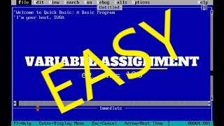 Quick Basic Part I, a basic program