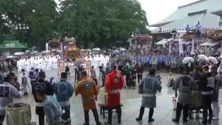 成田祇園祭　2014　１日目　成田山大本堂前　鏡開き　7月4日 Narita Gion Festival,　00414