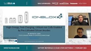 Ionblox | High Energy, Fast Charging Lithium Ion Cells Enabled By Pre-Lithiated Silicon Anode