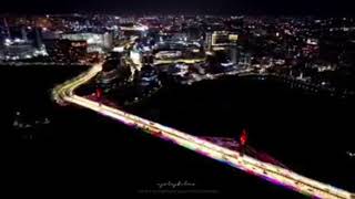 Hyderabad Night  Drone View Video| అదిరిపోయిన హైదరాబాద్ రాత్రి వ్యూ|