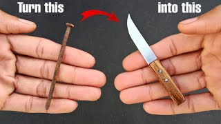 Making A Tiny Knife From Rusty Metal Stuff | DIy Sharp Knife | By - CreativeShivaji
