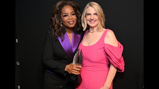 Oprah Winfrey accepts the Vanguard Award at the GLAAD Media Awards