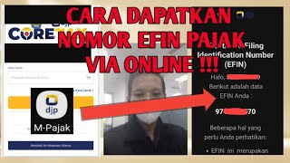 CARA DAPATKAN NOMOR EFIN PAJAK SECARA ONLINE !!! | TERBARU 2025 | UT LAPOR SPT TAHUNAN DJP ONLINE