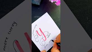 How To Add Flourish Technique To your letter 'Y' #calligraphymasters #calligraphy #calligrapher