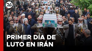 Irán tuvo su primer día de luto oficial por la muerte de Ebrahim Raisi