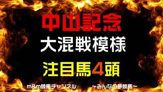 中山記念2023　競馬予想　大混戦模様の中の注目馬4頭