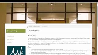 QuickSearch Citation Tool Tutorial